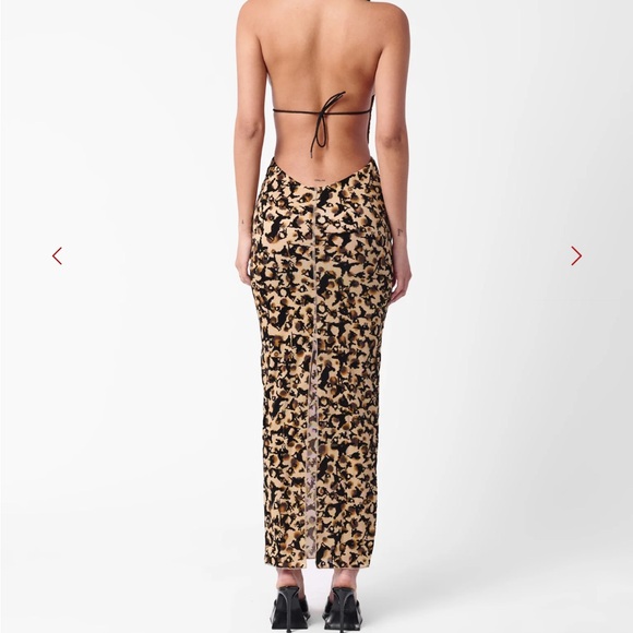 Poster girl Leopard Print Halter Maxi Dress - Picture 6 of 6